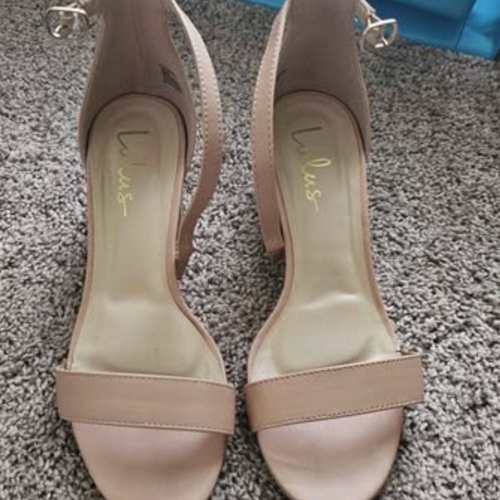 Lulu's Women's Nude Heeled Sandals